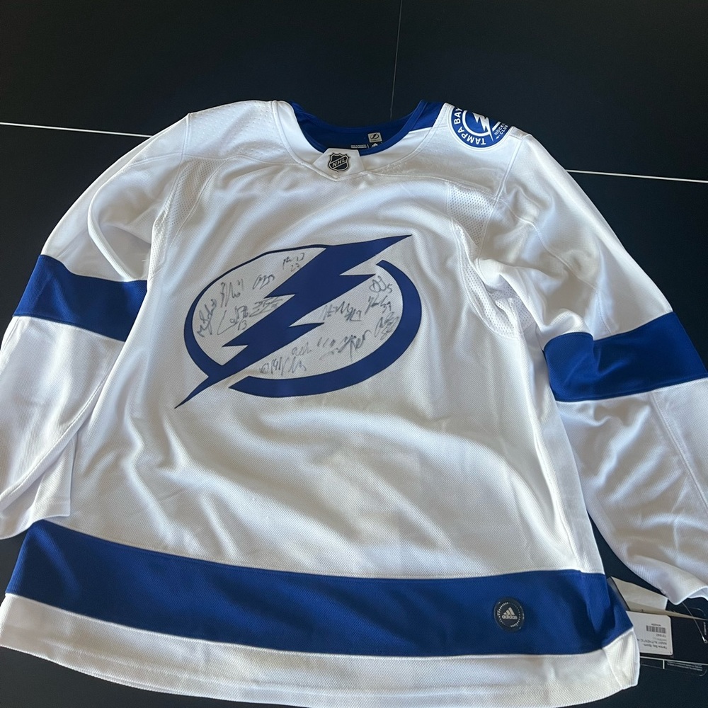 Tampa Bay jersey with signatures